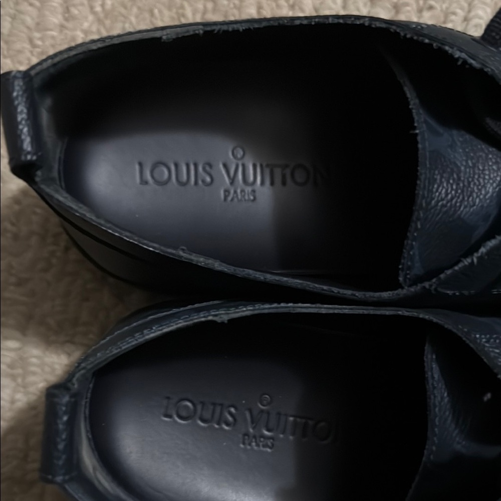 Louis Vuitton Match Up Monogram Black/Blue low trainers - Picture 6 of 7